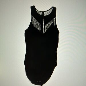 Express Black Bodysuit Sleeveless Lace